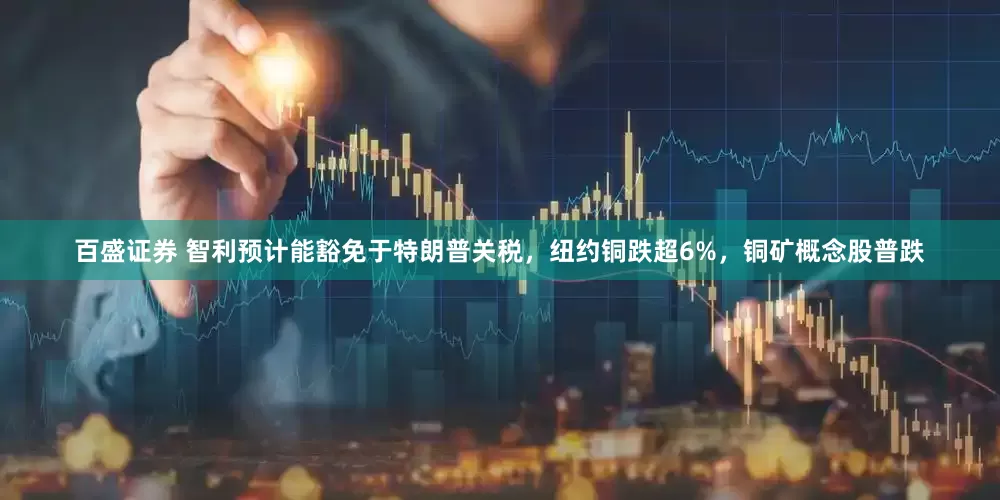 百盛证券 智利预计能豁免于特朗普关税，纽约铜跌超6%，铜矿概念股普跌